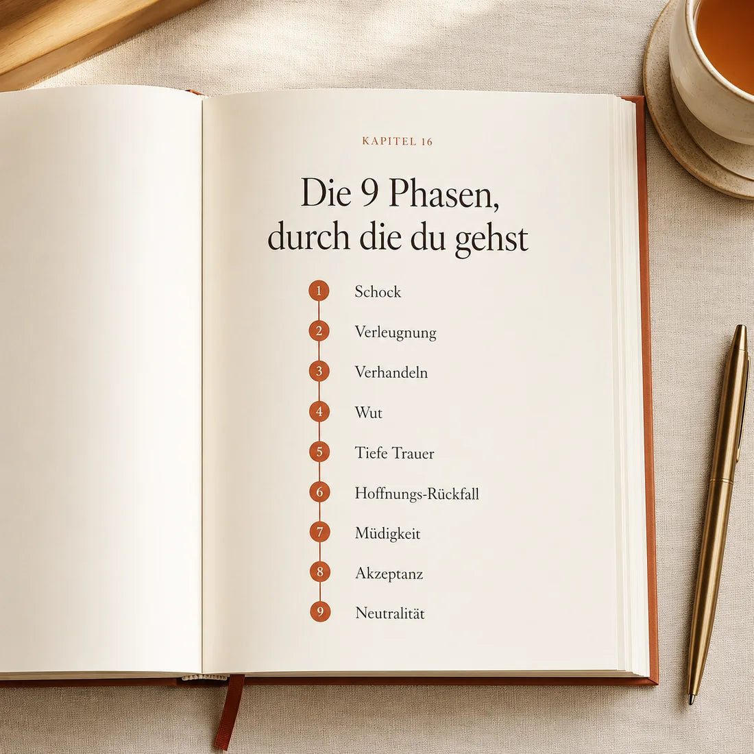 Die 9 Phasen, durch die du gehst