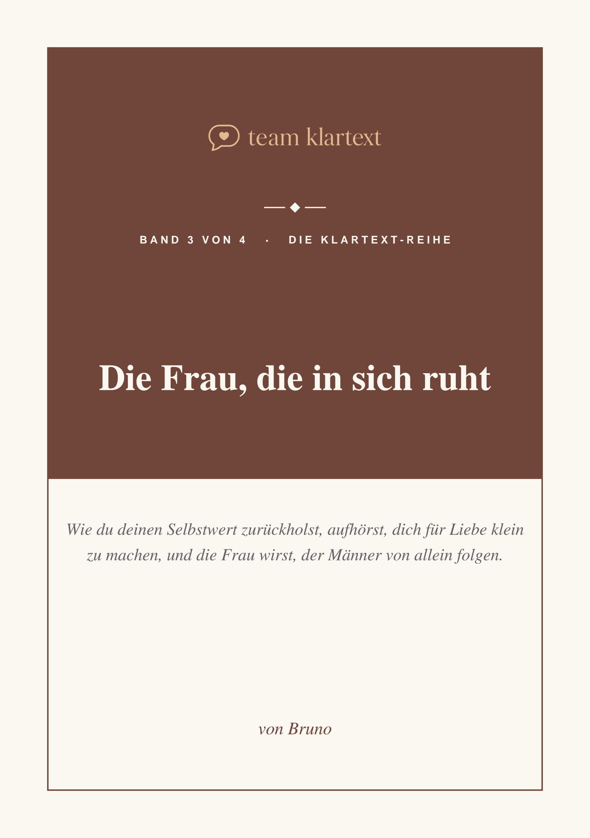 Die Frau, die in sich ruht