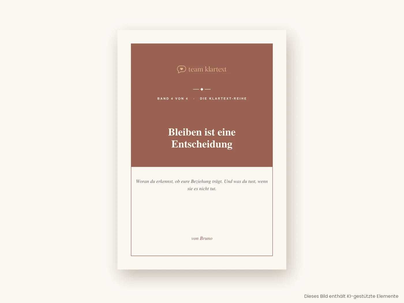 Das Buch: Bleiben ist eine Entscheidung