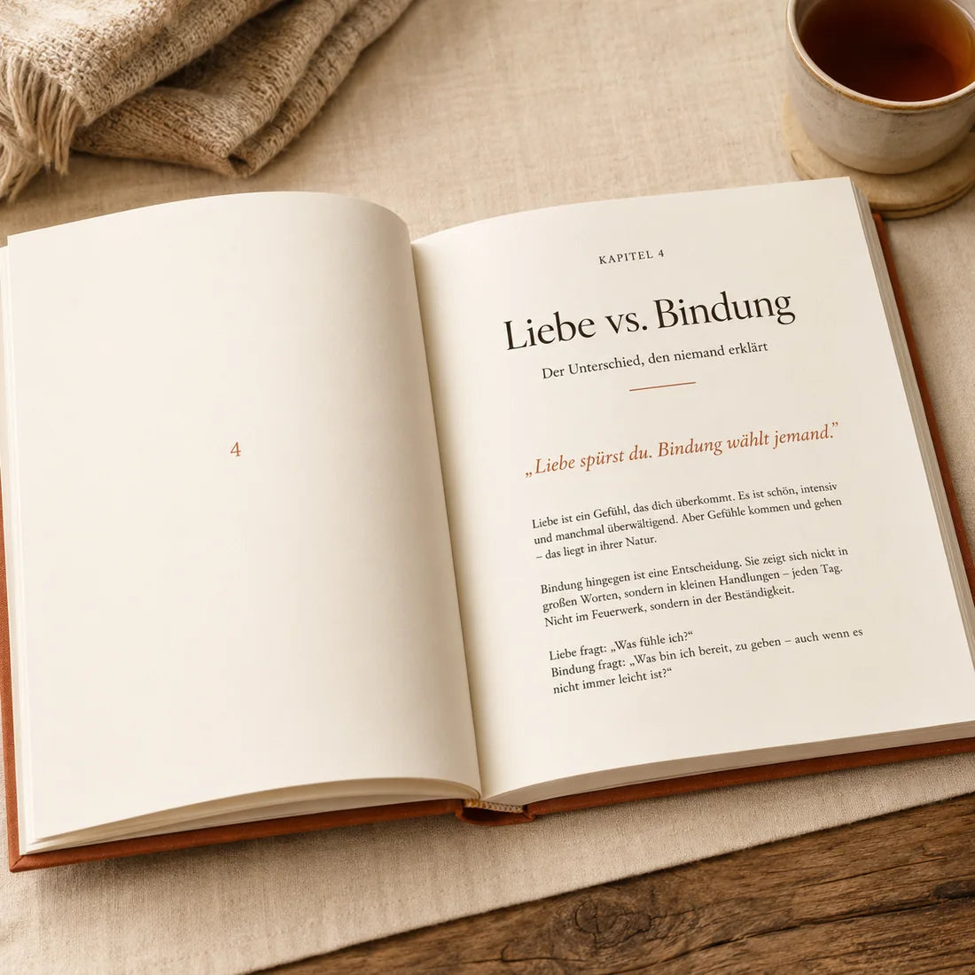 Blick ins Buch: Liebe vs. Bindung